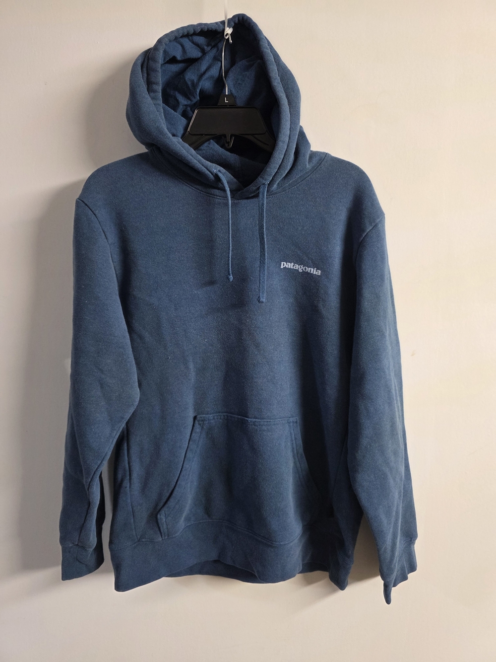 Patagonia Women's Hoodie Blue Size M – Sleeve Mountain Patch.